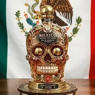 Purpose-Built Mexico Día de Muertos Whiskey Bottle for Everyday Use
