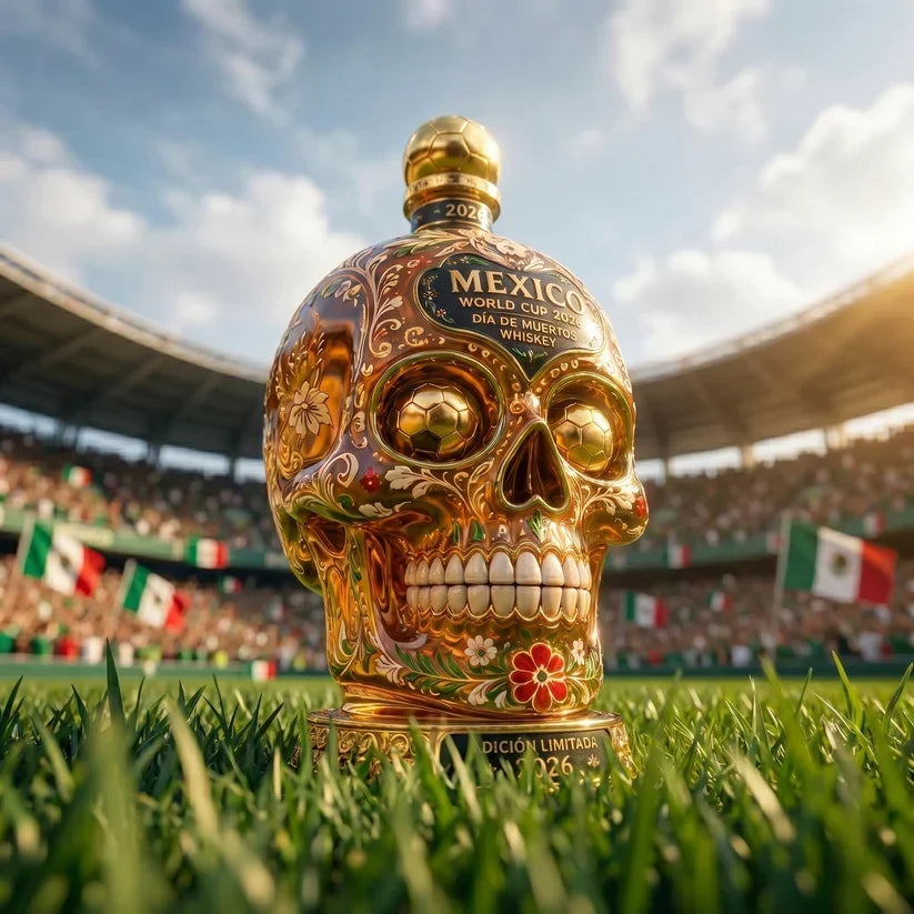 Purpose-Built Mexico Día de Muertos Whiskey Bottle for Everyday Use