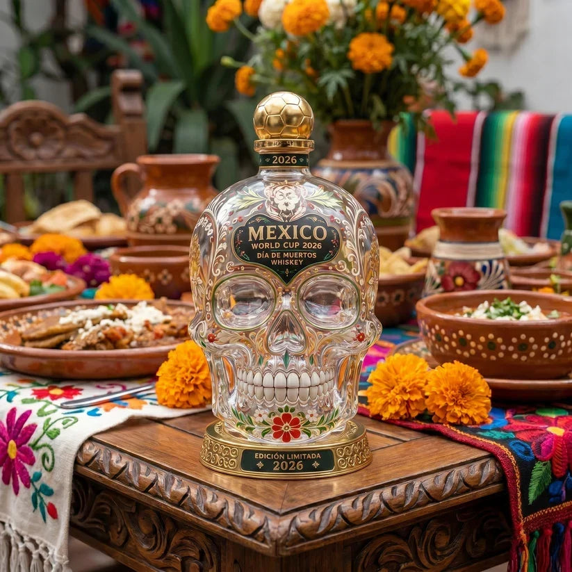 Purpose-Built Mexico Día de Muertos Whiskey Bottle for Everyday Use