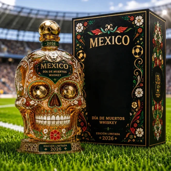 Purpose-Built Mexico Día de Muertos Whiskey Bottle for Everyday Use