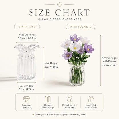 Purpose-Built Mini Dollhouse Flower Vase – Tiny Artificial Floral