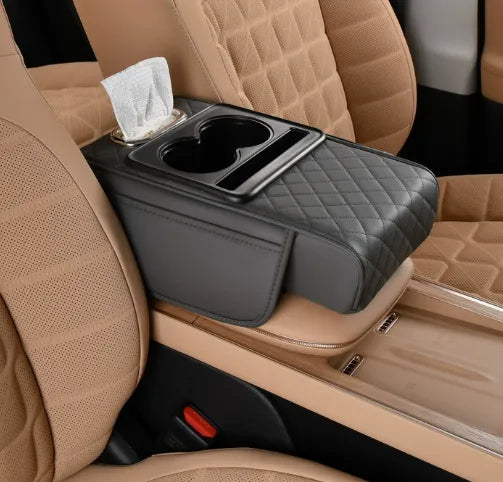 Universal PU Leather Car Armrest Organizer