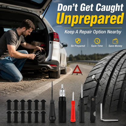 Vehicle-Ready Mushroom Tire Repair Kit – Compact Roadside Puncture