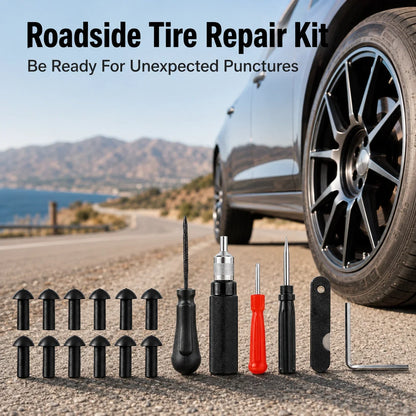 Vehicle-Ready Mushroom Tire Repair Kit – Compact Roadside Puncture