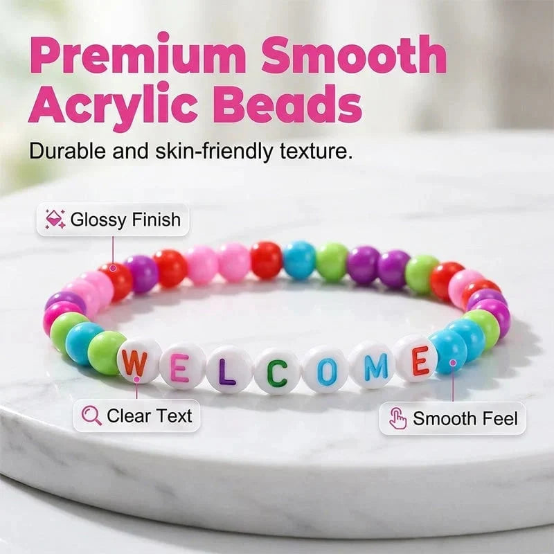 Distinctive Pack of 25 Welcome Bead Bracelets - Strengthen Classroom