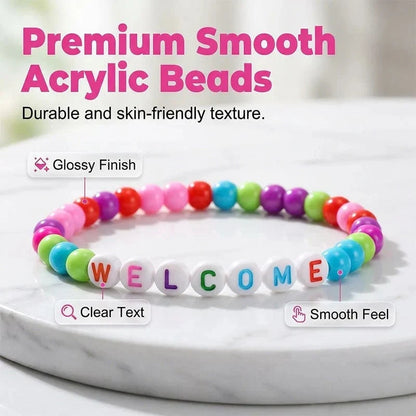 Distinctive Pack of 25 Welcome Bead Bracelets - Strengthen Classroom