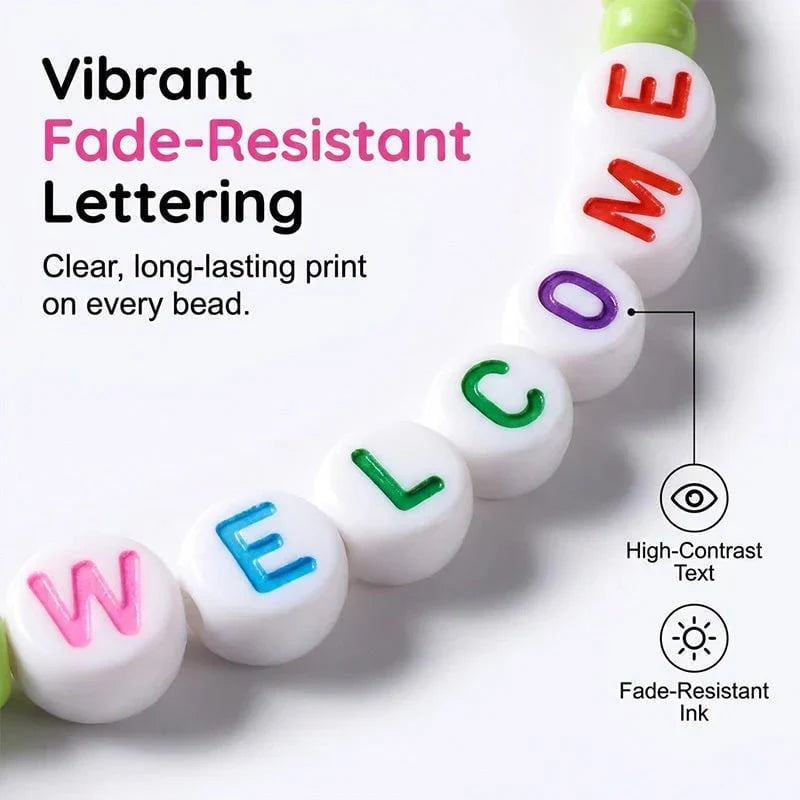 Distinctive Pack of 25 Welcome Bead Bracelets - Strengthen Classroom