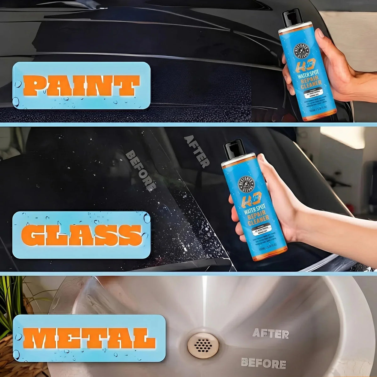 Purpose-Built Pro Water Spot Eraser Gel for Everyday Use
