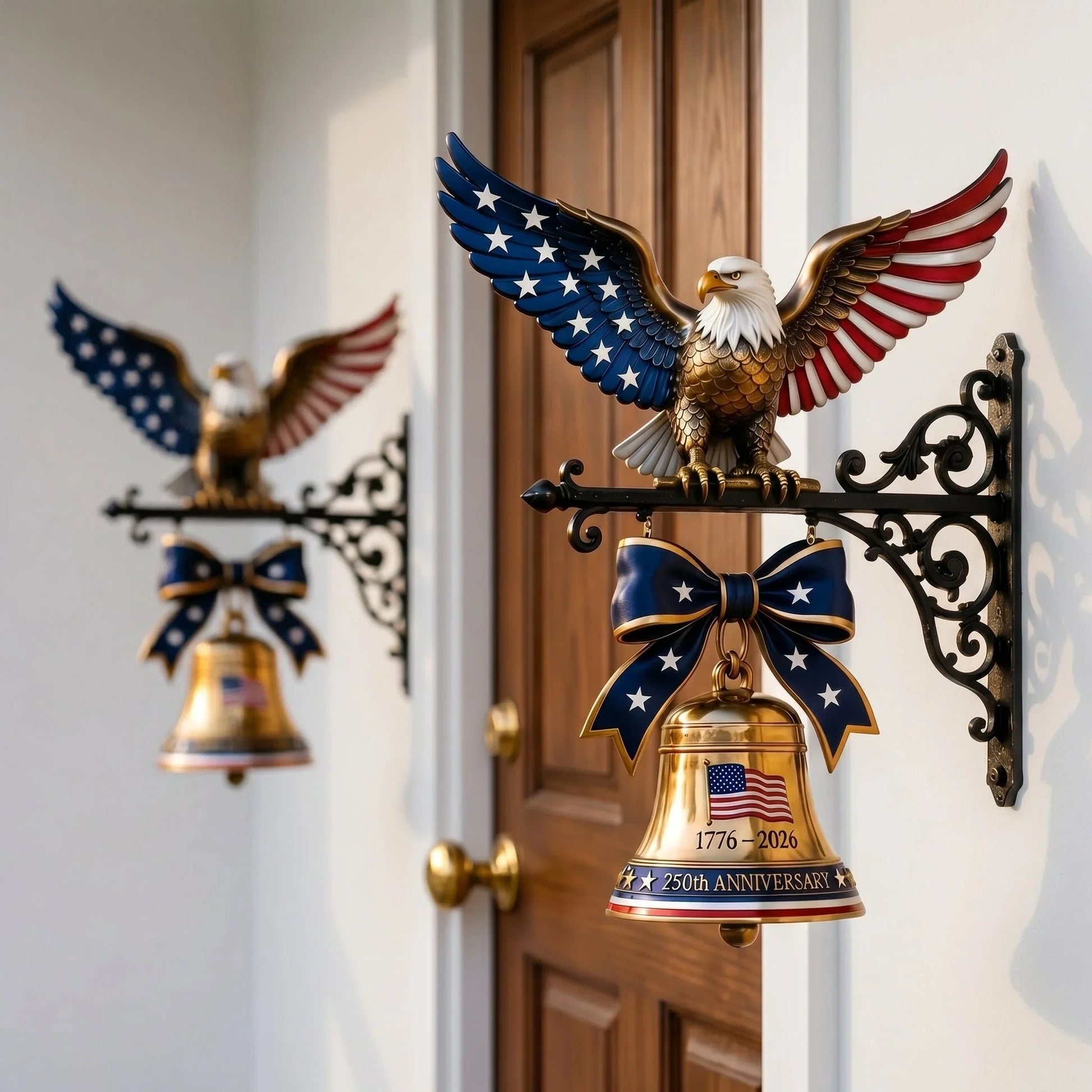 Cast-Metal Liberty Eagle Bell Marking the 1776–2026 Anniversary