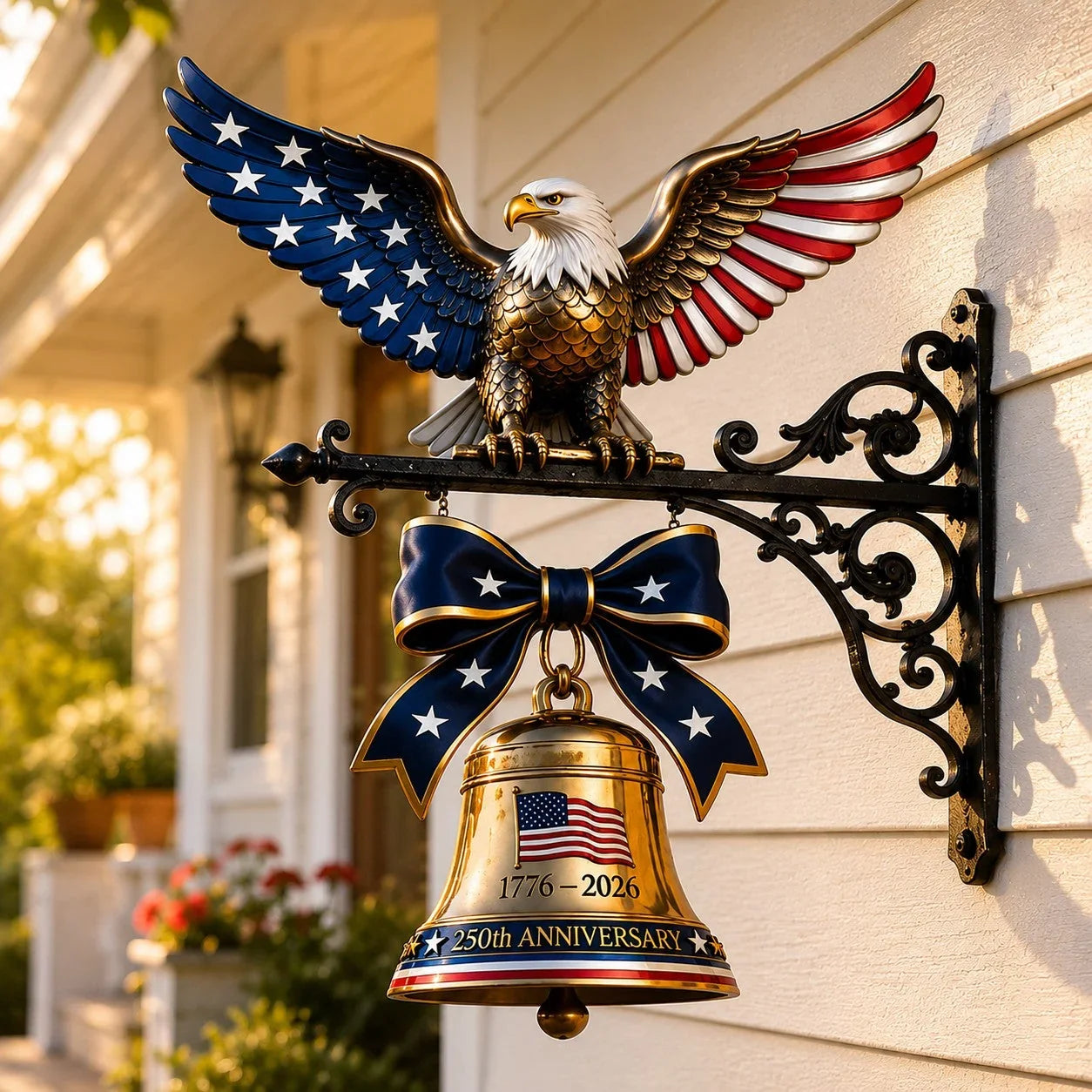 Cast-Metal Liberty Eagle Bell Marking the 1776–2026 Anniversary