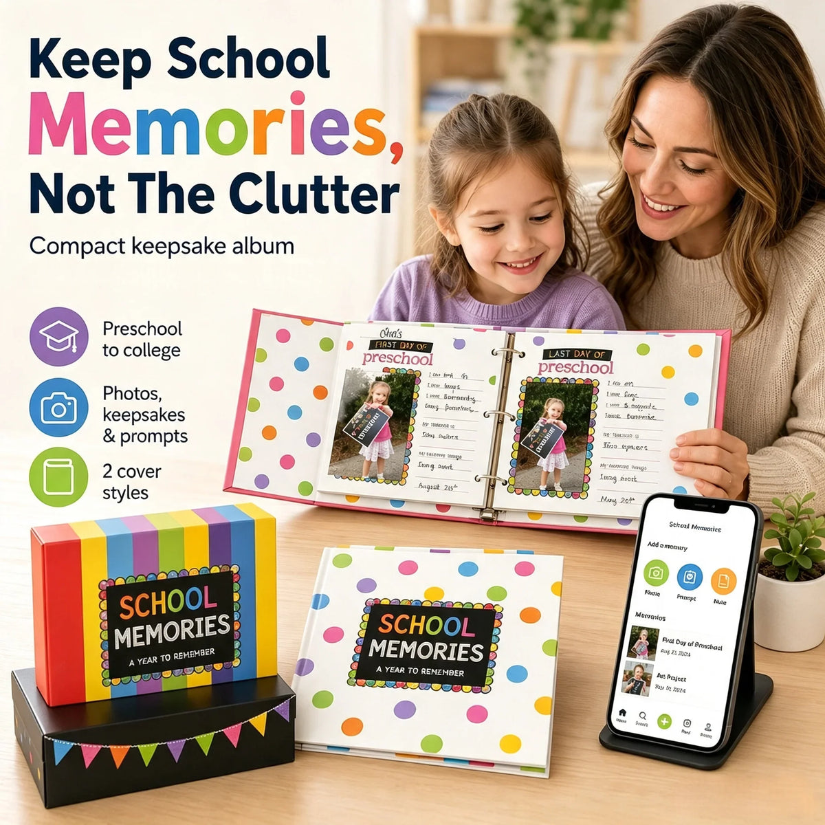 Purpose-Built School Days Memory Book – Simple & Stylish Keepsake