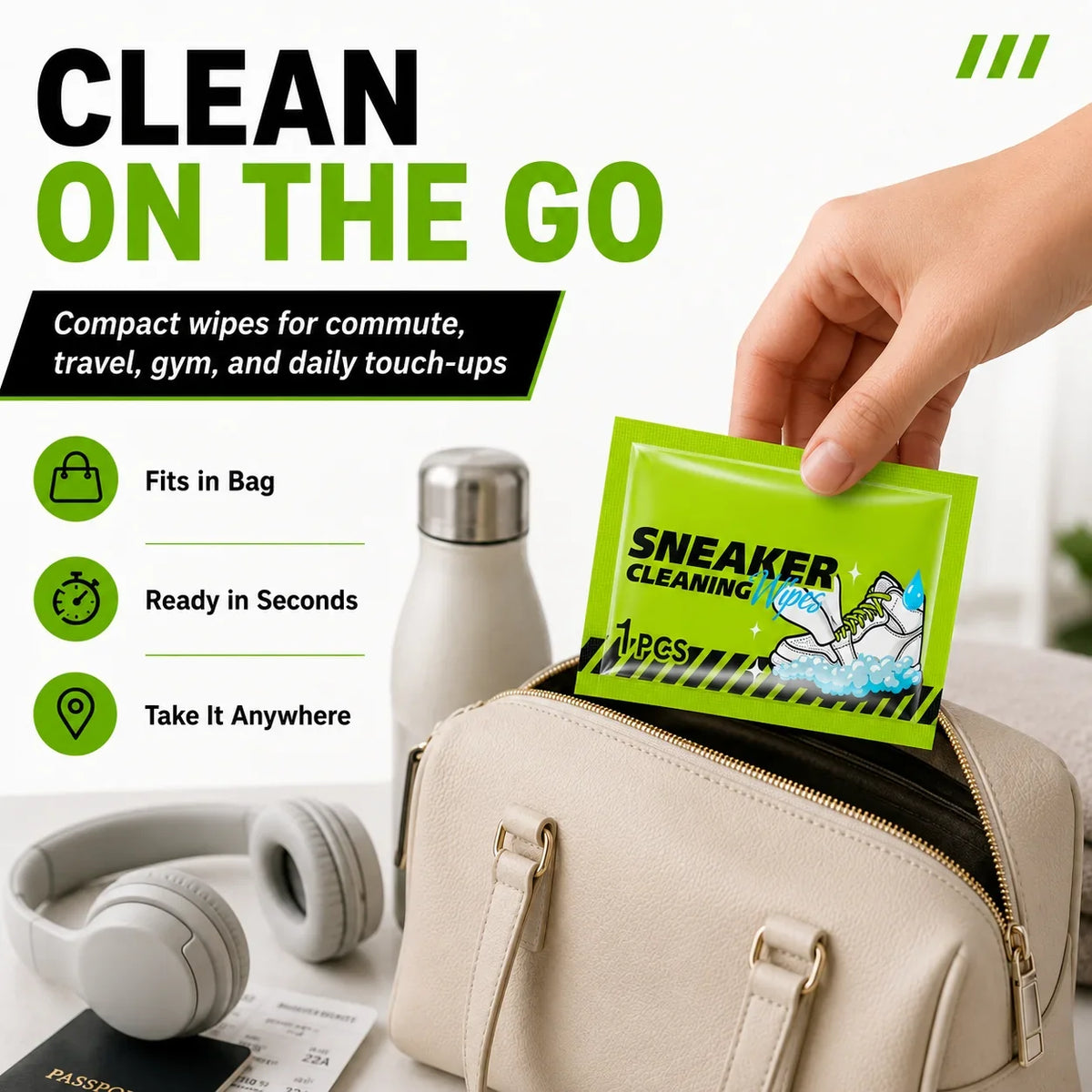 Vehicle-Ready Shoe Care Kit – 4-in-1 Complete Cleaner