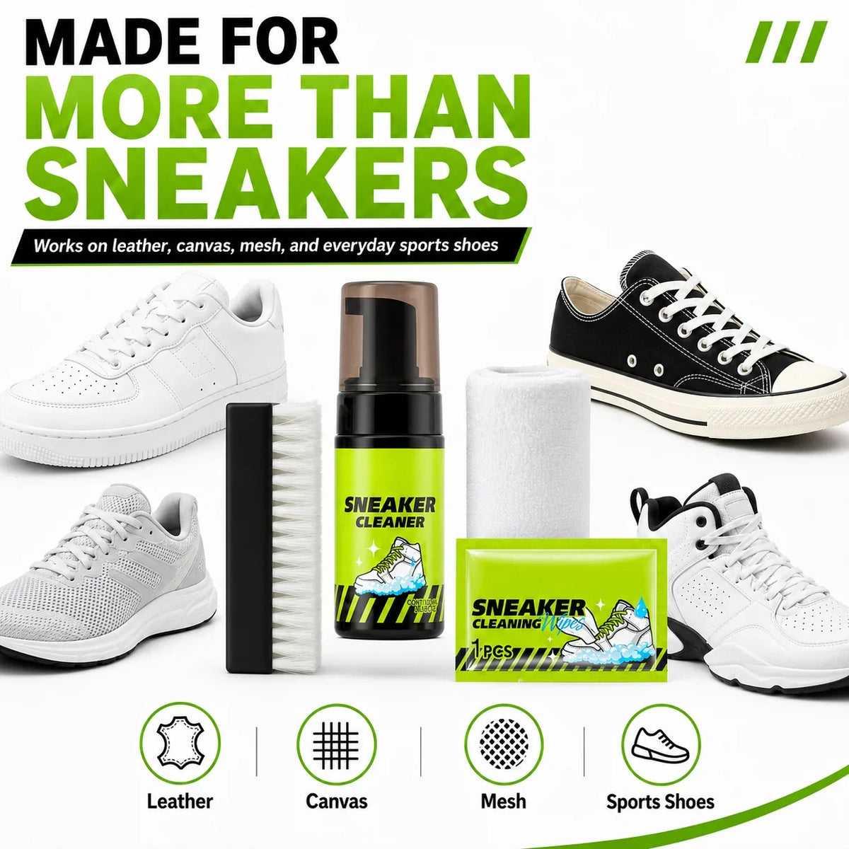 Vehicle-Ready Shoe Care Kit – 4-in-1 Complete Cleaner