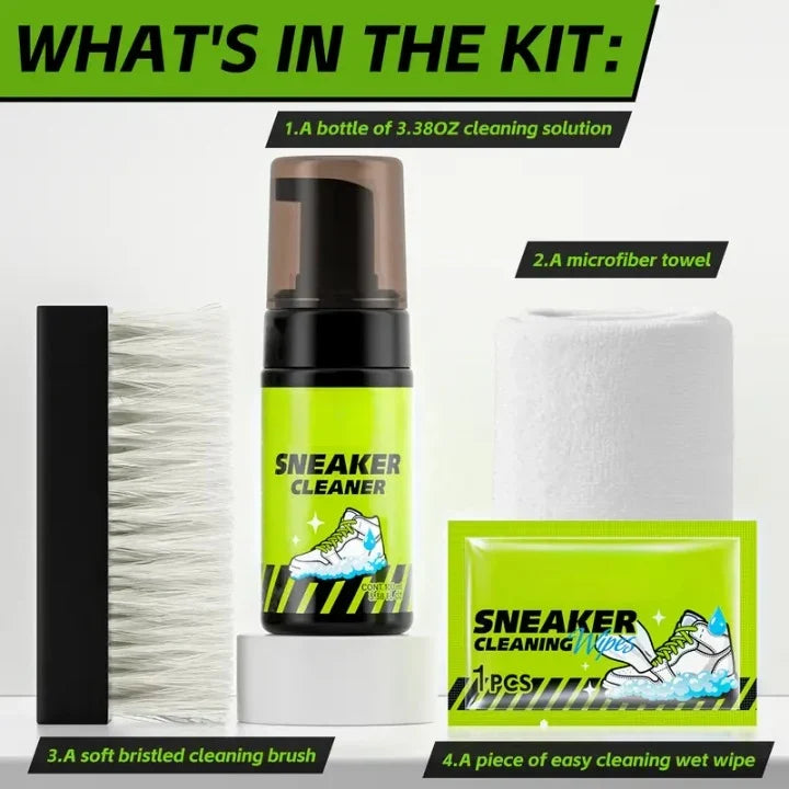 Vehicle-Ready Shoe Care Kit – 4-in-1 Complete Cleaner