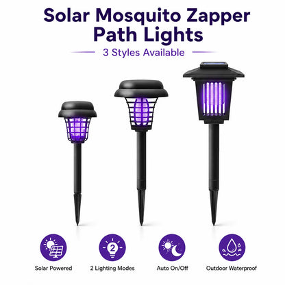 Outdoor-Ready Solar Mosquito Zapper – Yard Light for Garden Display