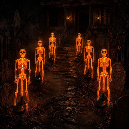 Sun-Powered Skeleton Stake for a Spooky Yard Display