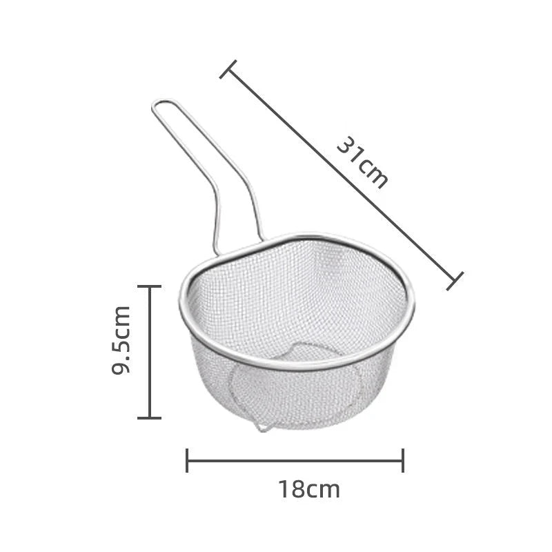 Purpose-Built Stainless Steel Sieve with Handle for Everyday Use