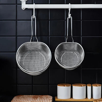 Purpose-Built Stainless Steel Sieve with Handle for Everyday Use