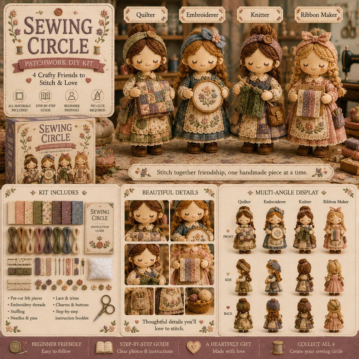 Hands-On Tiny Worlds Collection – Patchwork DIY Kit