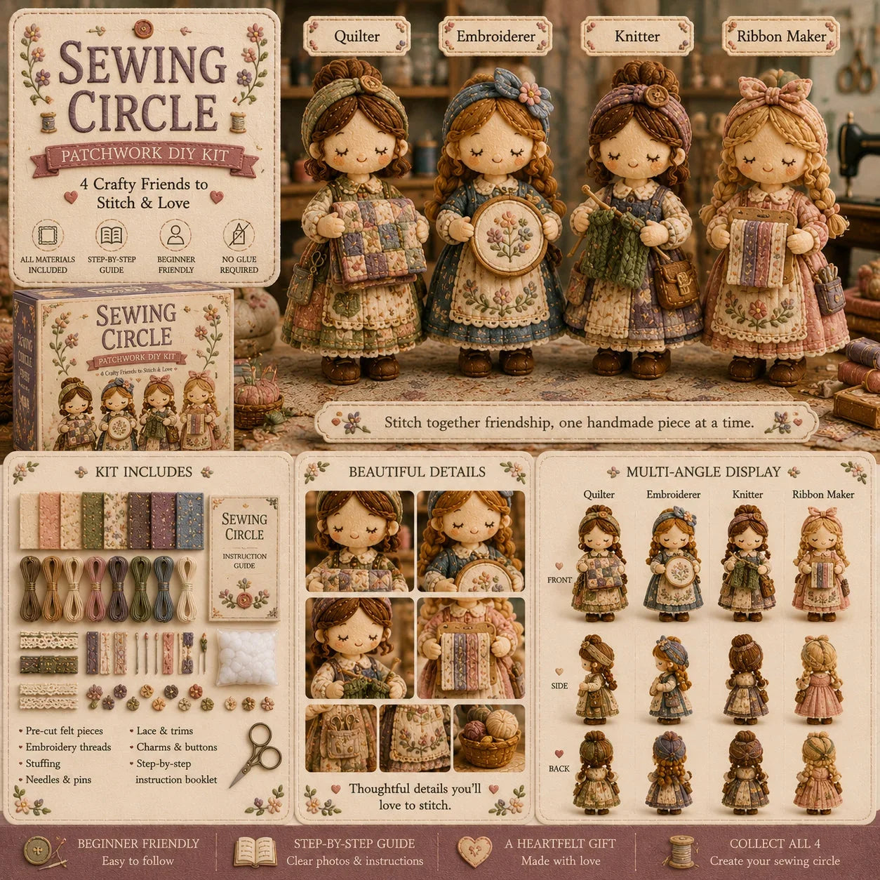 Hands-On Tiny Worlds Collection – Patchwork DIY Kit