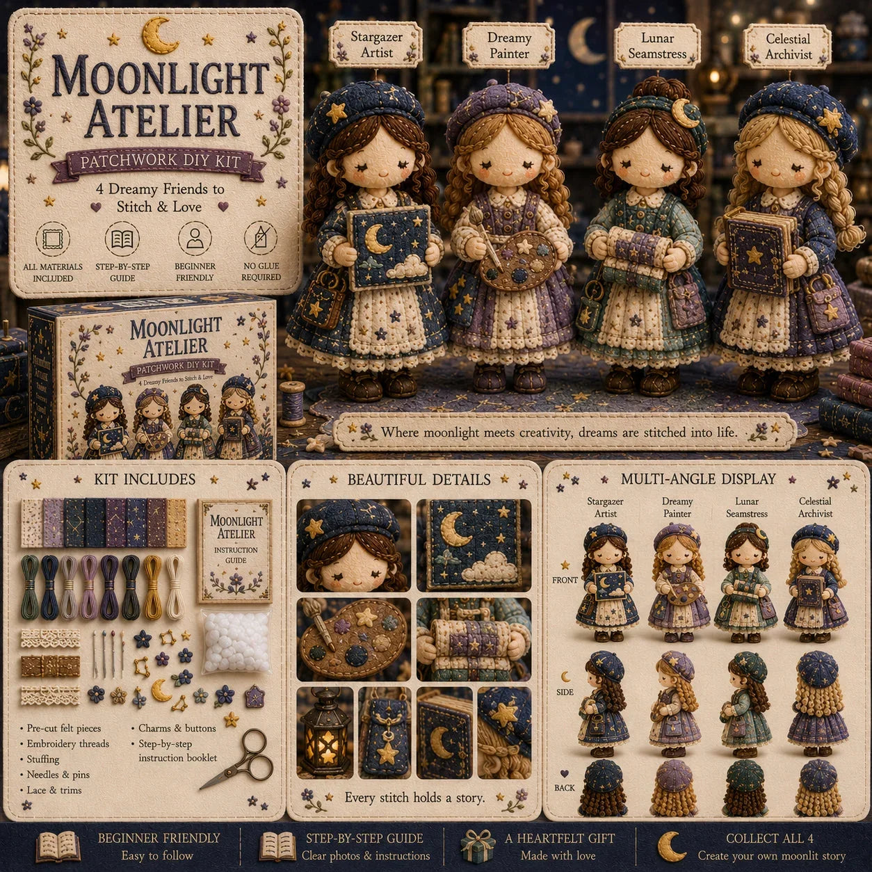 Hands-On Tiny Worlds Collection – Patchwork DIY Kit
