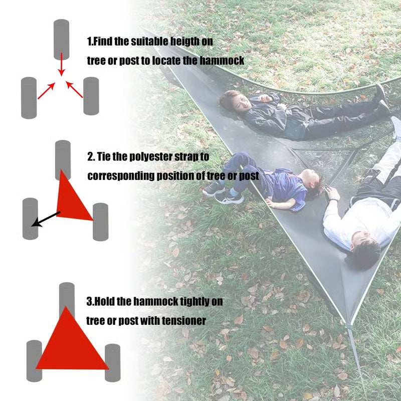 Purpose-Built Triangular Camping Hammock for Ever – Triangular Camping