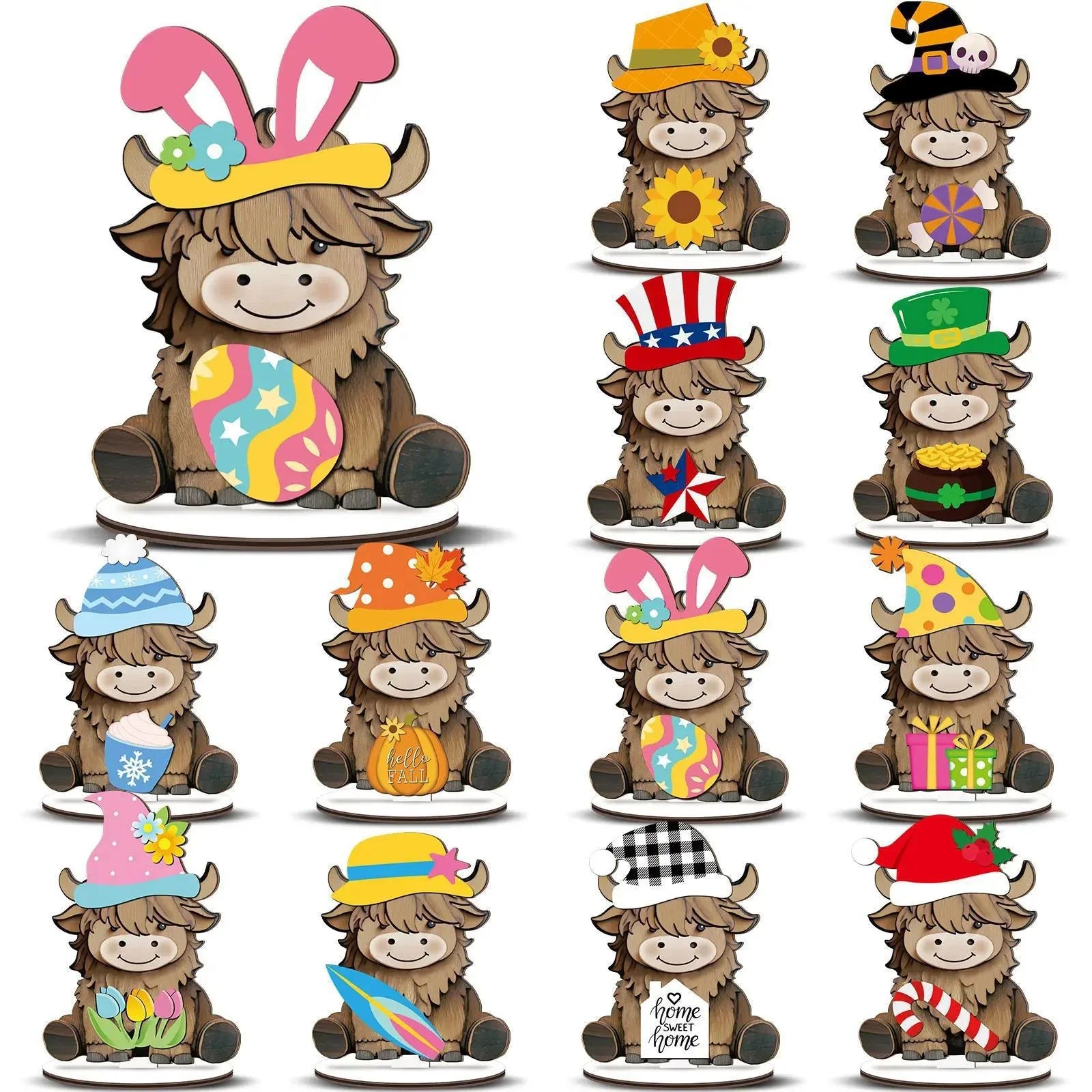 Pet-Friendly Unique Personalized Pet Lovers Interchangeable Seasonal
