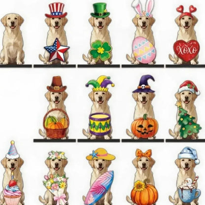 Pet-Friendly Unique Personalized Pet Lovers Interchangeable Seasonal
