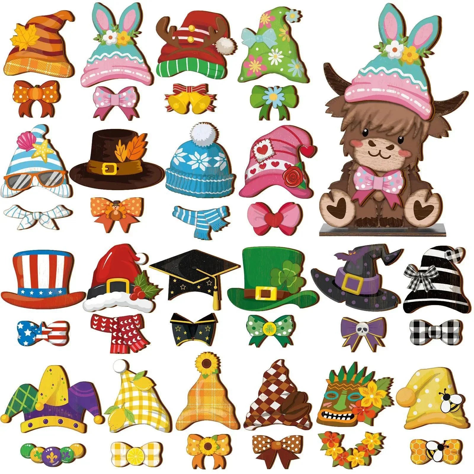 Pet-Friendly Unique Personalized Pet Lovers Interchangeable Seasonal