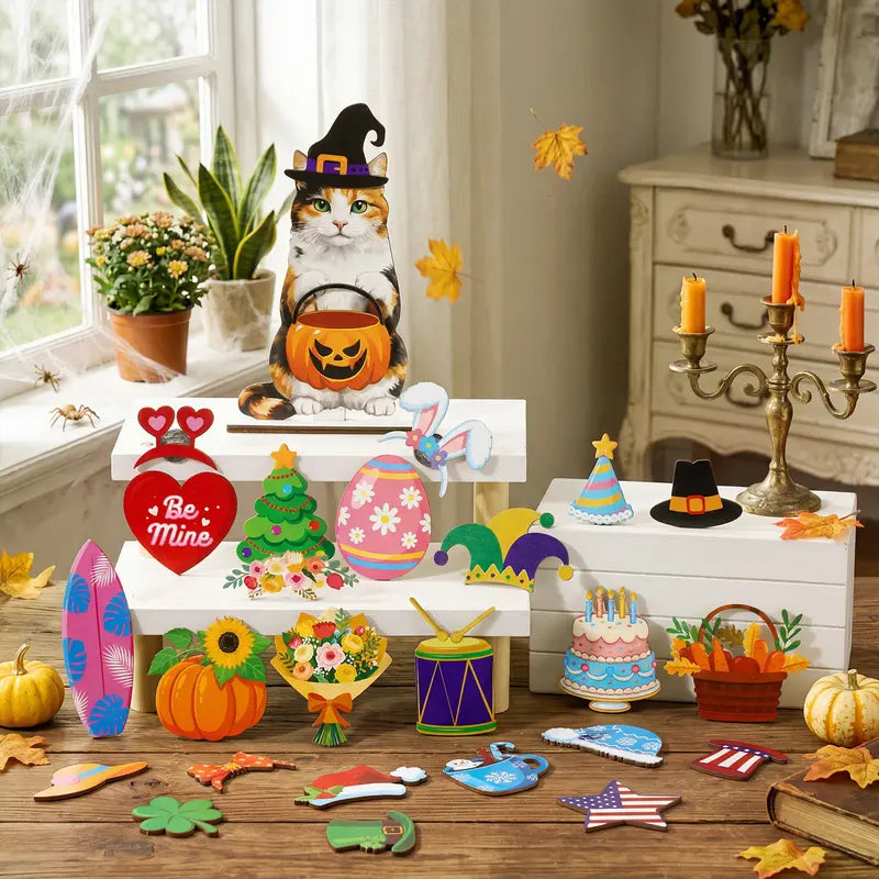 Pet-Friendly Unique Personalized Pet Lovers Interchangeable Seasonal