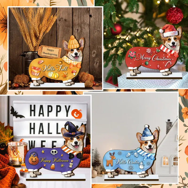 Pet-Friendly Unique Personalized Pet Lovers Interchangeable Seasonal