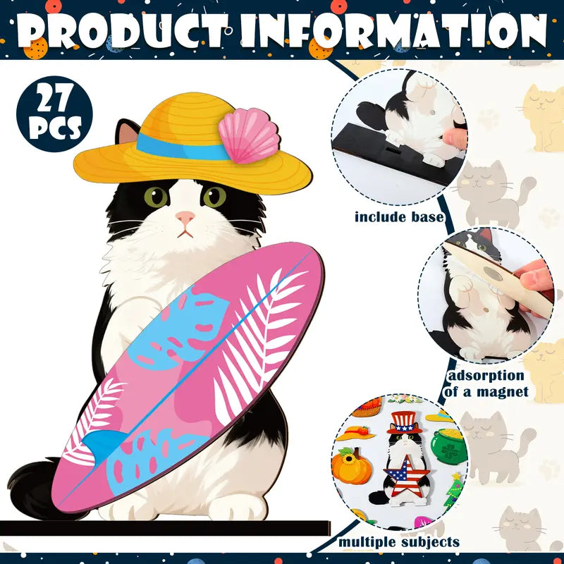 Pet-Friendly Unique Personalized Pet Lovers Interchangeable Seasonal