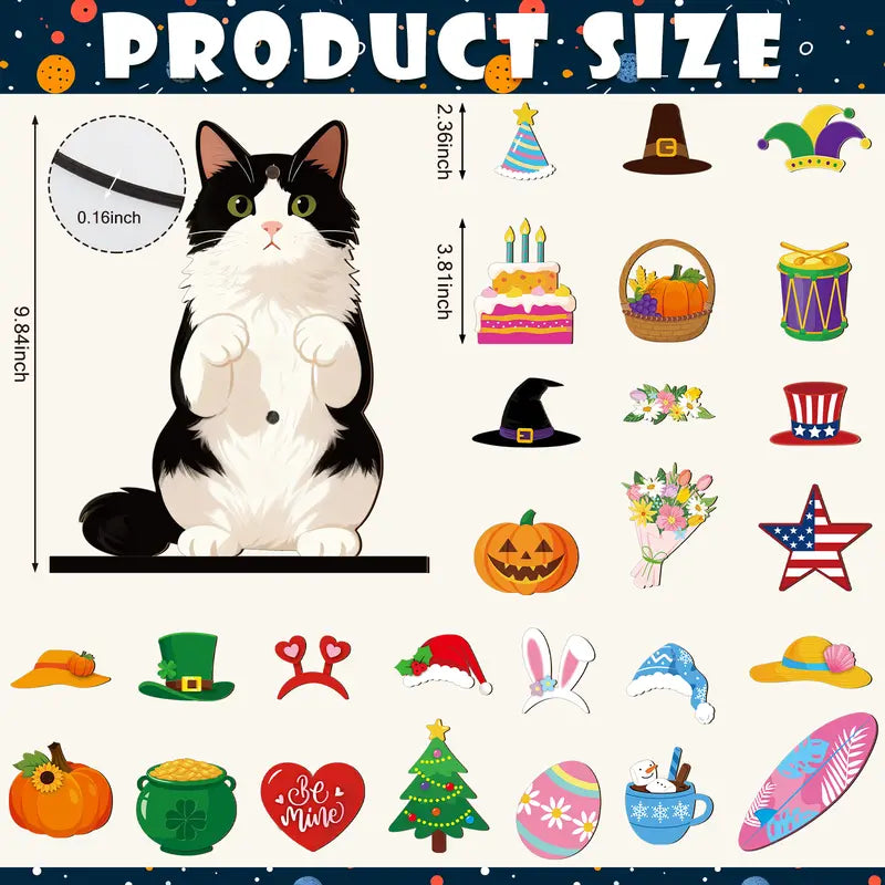 Pet-Friendly Unique Personalized Pet Lovers Interchangeable Seasonal