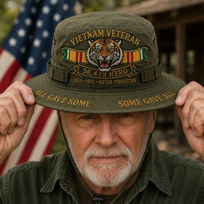 Distinctive Vietnam Veteran 58,479 Hero Boonie Hat for Everyday Wear