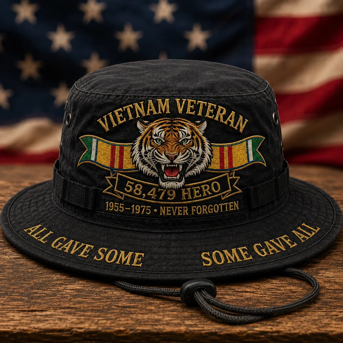 Distinctive Vietnam Veteran 58,479 Hero Boonie Hat for Everyday Wear