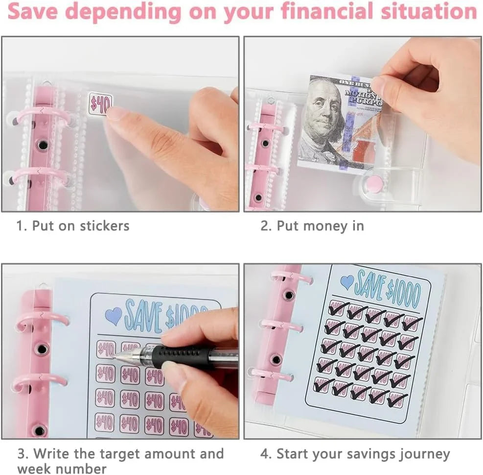 Purpose-Built Visual Savings Tracker – Achieve Your $1000 Saving Goal