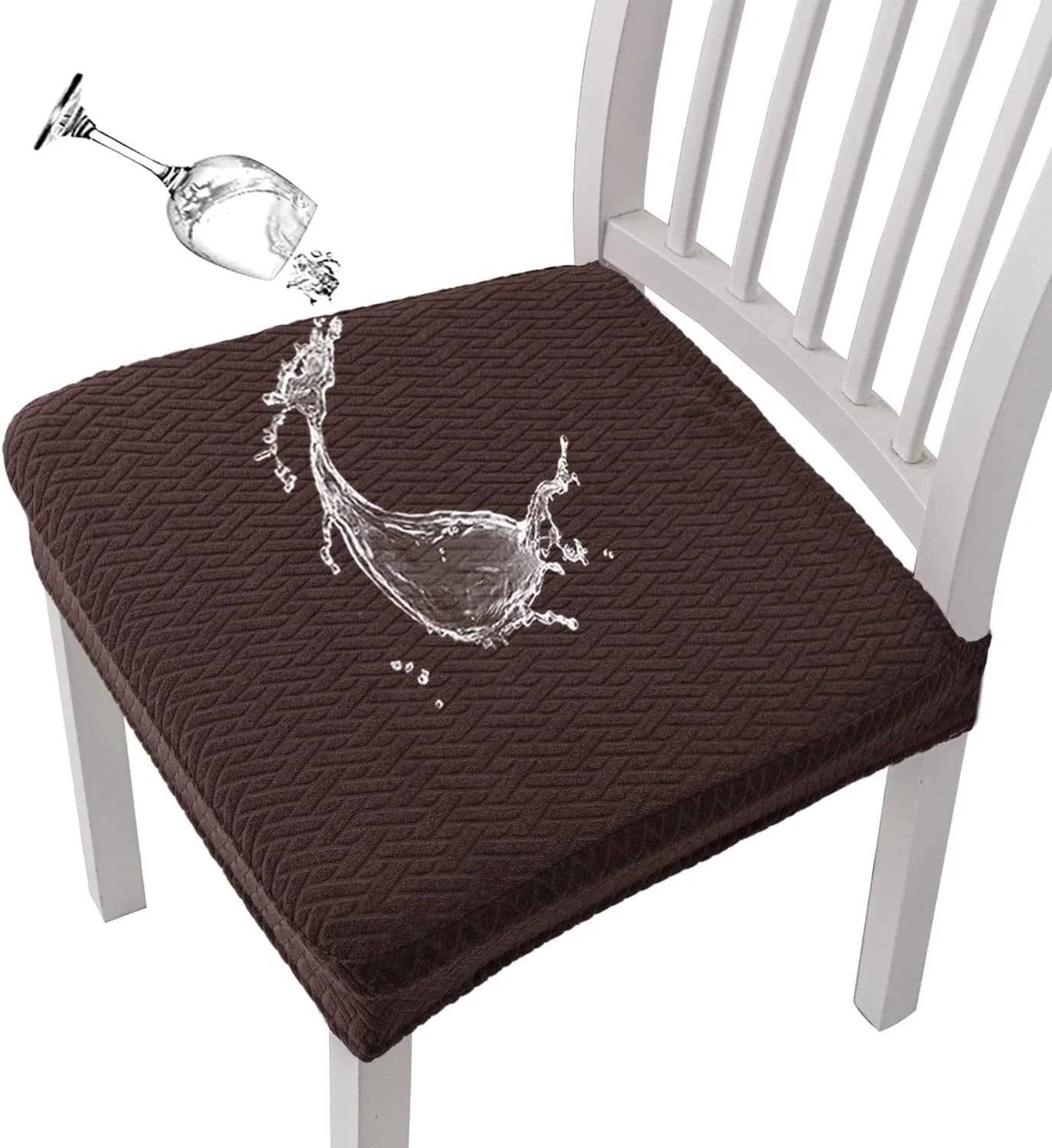 Easy-Care Waterproof Jacquard Chair Covers Durable, Stylish &