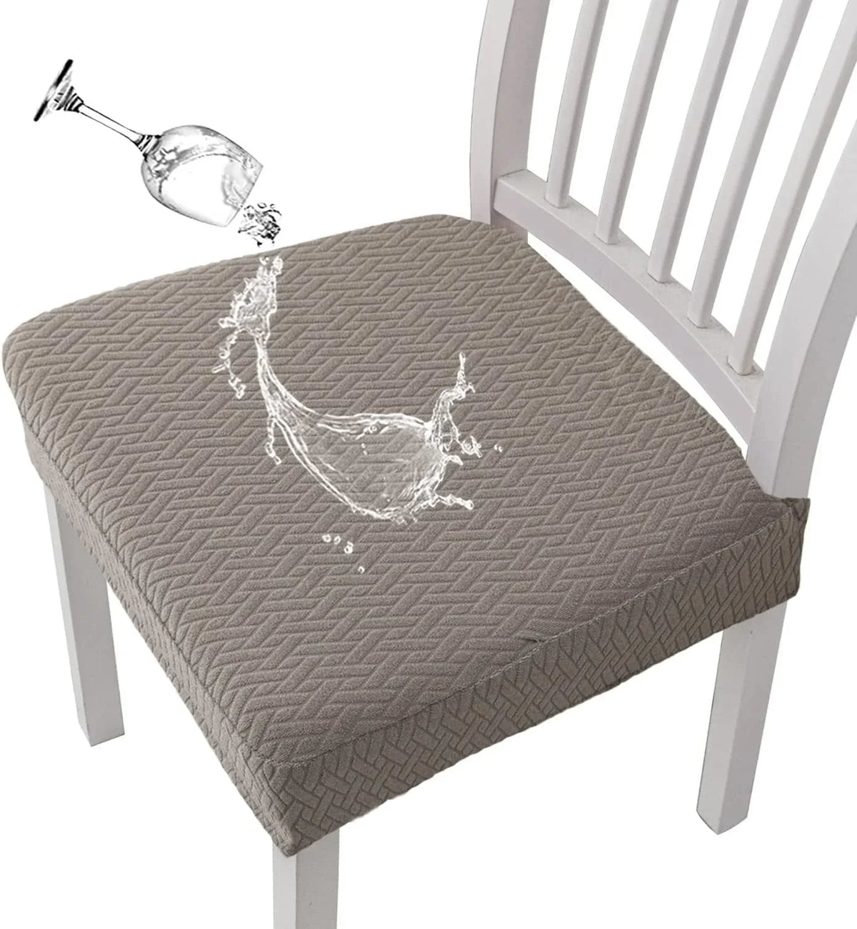 Easy-Care Waterproof Jacquard Chair Covers Durable, Stylish &