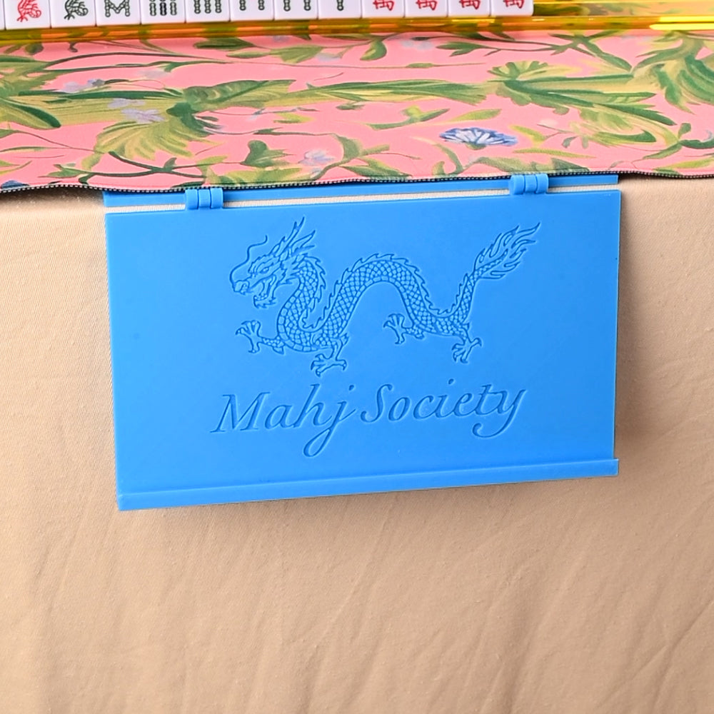 Personalized Chinese Dragon Space-Saving Foldable Mahjong Card Holder with Text Mahjong Table Accessory Family Gathering Gift for Mahjong Lovers